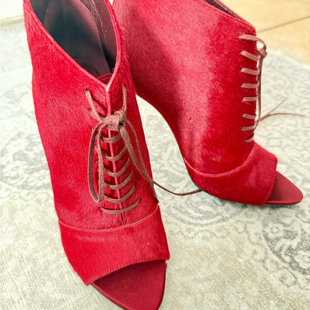 Burberry Red Stiletto Heels
